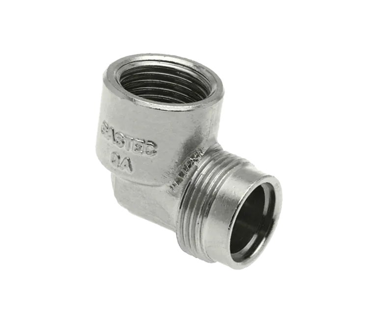 BONFIX CHROOM AANSLUITSTUK HAAKS MODEL 1/2" BINNENDRAAD