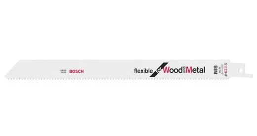 Bosch 2608656034 S1122HF reciprozaagbladen Flexible for Wood and Metal (100 stuks) 225mm