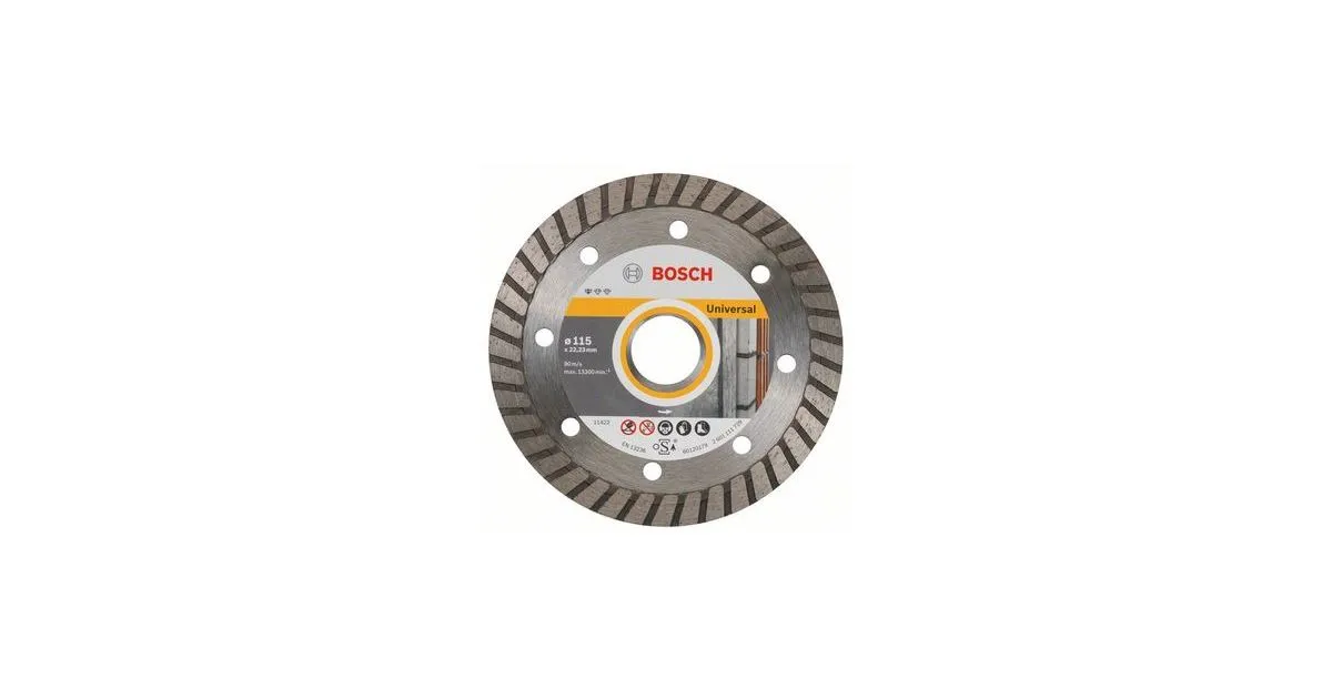 BOSCH Diamantdoorslijpschijf Standaard voor Universal Turbo 125 x 22,23 x 2 x 10 mm 2608602394