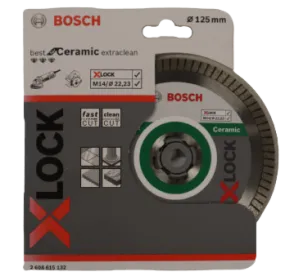 Bosch diamantschijf x-lock 125 x 1,4 x 22,23 mm voor keramiek