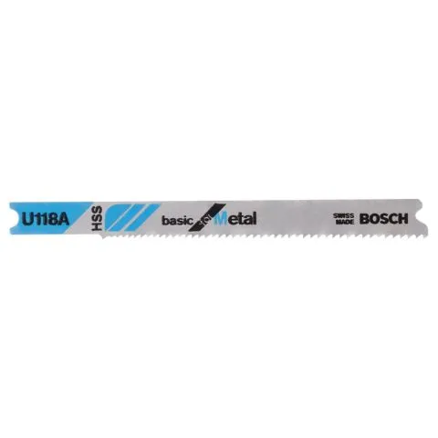 BOSCH U118A HSS DECOUPEERZAAGBLAD  80MM  METAAL  U SCHACHT