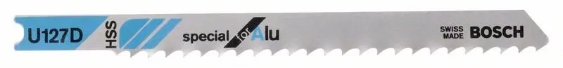 BOSCH Zaagblad voor reciprozaag U 127 D Speciaal voor Alu (3 stuks) 2608631512