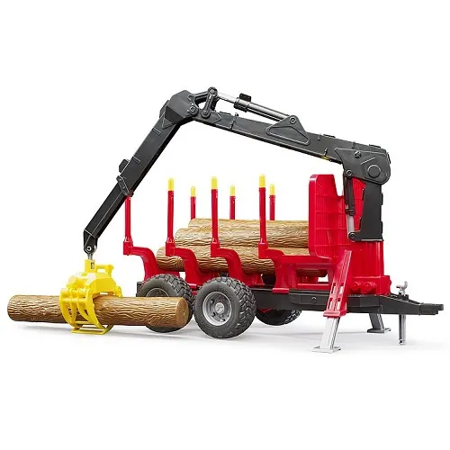 BRUDER 2252  BOSBOUW 02252 BOMENAANHANGER MET KRAAN