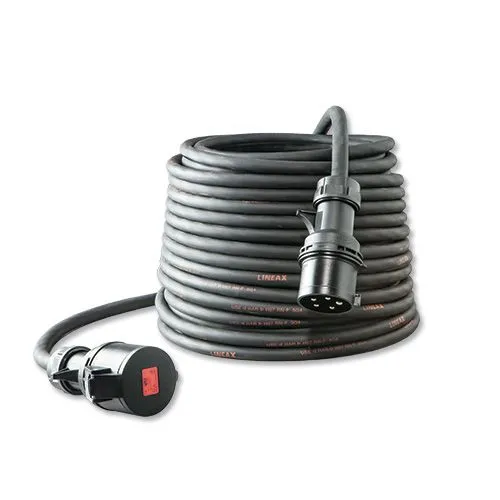 CEE KRACHTSTROOMKABEL 50 METER 32A 5POLIG 5X4 MM² H07RNF 400V | TYPE N5050400225  106980 / 365.450