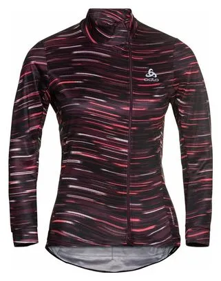 Dames Odlo Zeroweight Ceramiwarm Red Zip Top