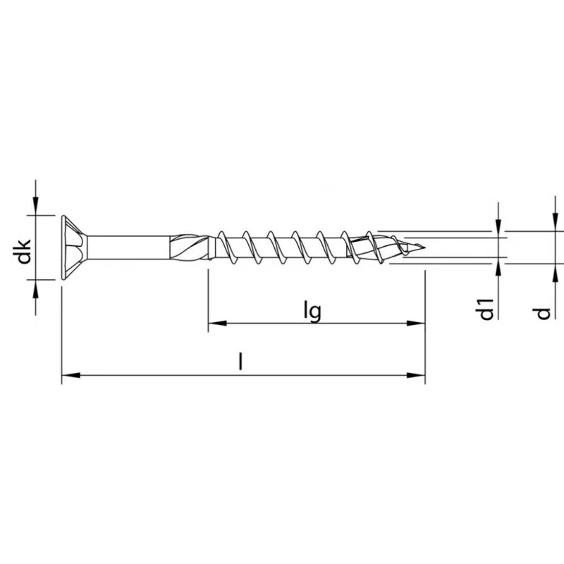 HECO TOPIX+ SPAANPLAATSCHROEF PLATKOP 8X140 DEELDRAAD TORX40  VERZINKT  100 STUKS