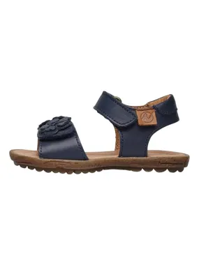 Leren sandalen "Begonia" donkerblauw