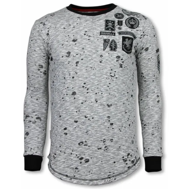 Local Fanatic Longfit embroidery sweater patches