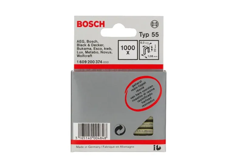 Niet met smalle rug type 55 geharst Bosch typ 55 23 mm