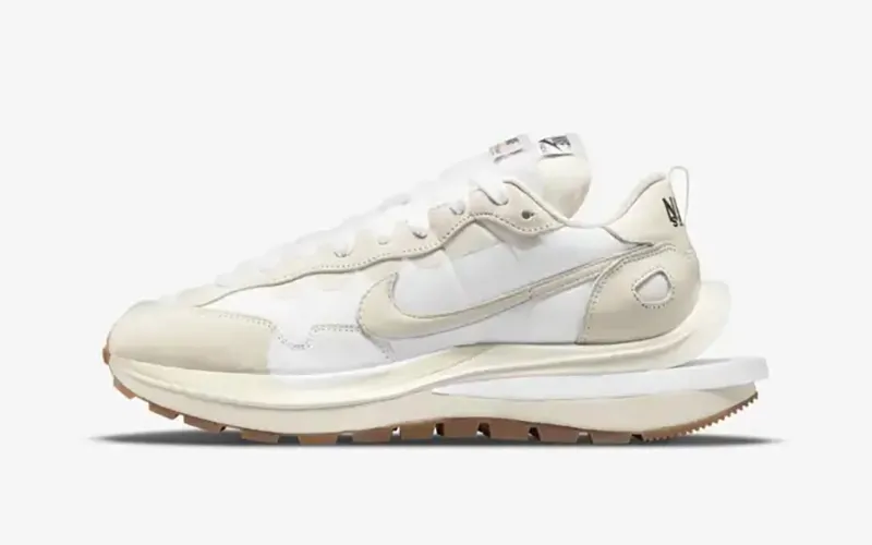 Nike x Sacai x Fragments LD Waffle Sneakers Wit