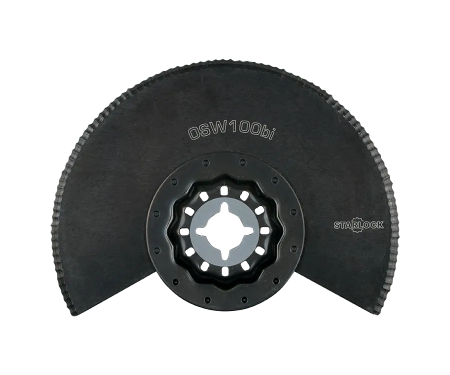 OSW100bi Oscilerend BIM segmentzaagblad gekarteld 100 mm   verpakking 1 stuks