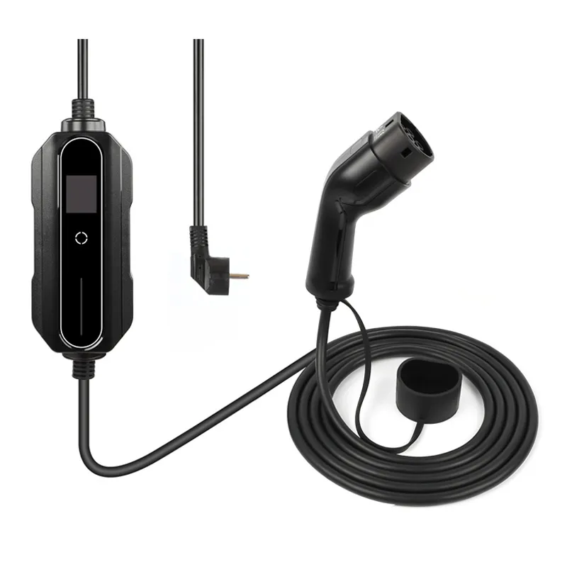 PREMIUM INSTELBARE MOBIELE LADER/LAADKABEL STOPCONTACT TYPE 2 1FASE 6A16A 1,3KW3,6KW VOOR LYNK & CO 01