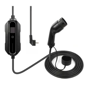 Premium instelbare mobiele lader/laadkabel stopcontact type 2 1-fase 6A-16A 1,3kW-3,6kW voor Opel Mokka