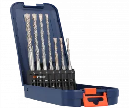 ROTEC TYPE "200" 7DLG. HAMERBORENSET, SDSPLUS, VBREAKER, ø5, 6, 8, 10, 12 MM