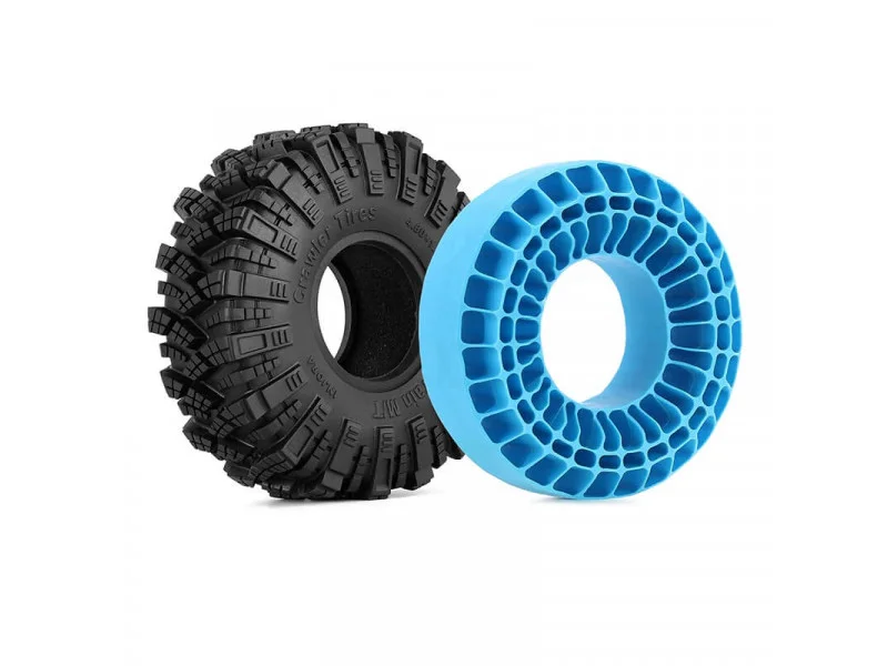 SILICONEN INSERTS 1.9" CRAWLER BANDEN 4ST  BLAUW 4KG
