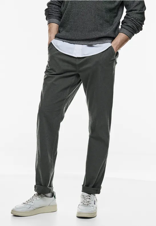 Street One MEN Comfortabele chino met structuur