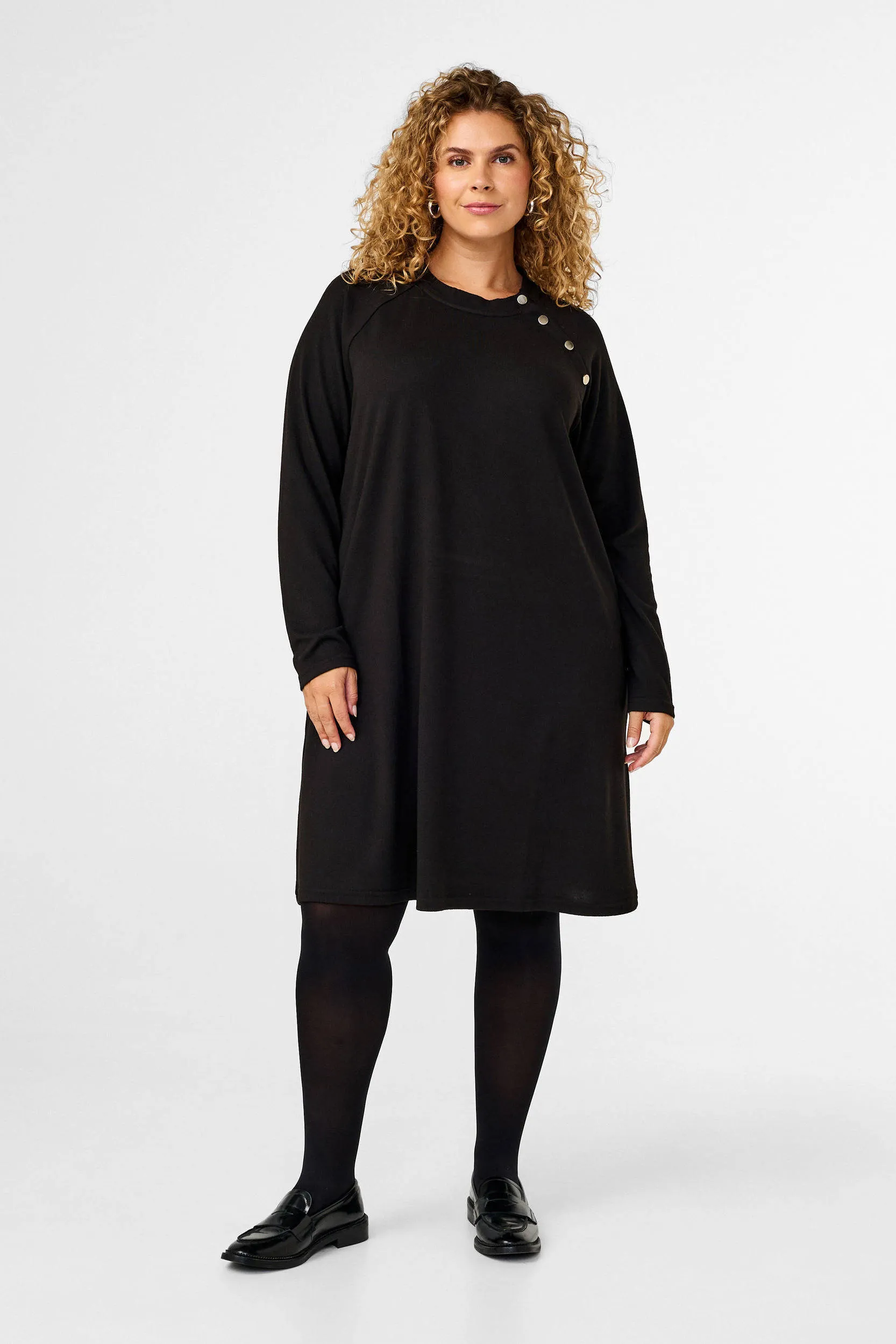 Zizzi jurk zwart  