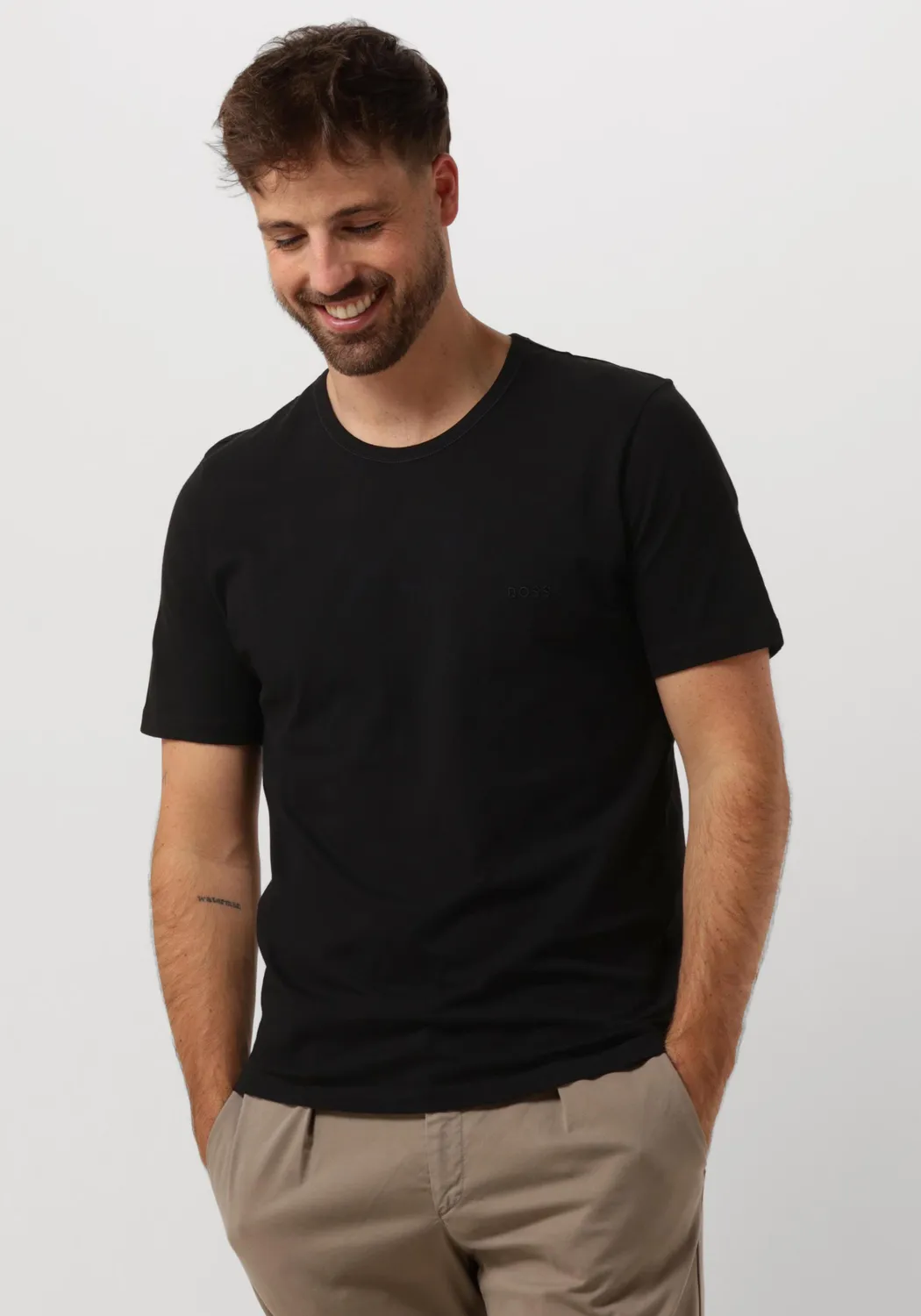 ZWARTE BOSS TSHIRT TSHIRT RN 3P CLASSIC
